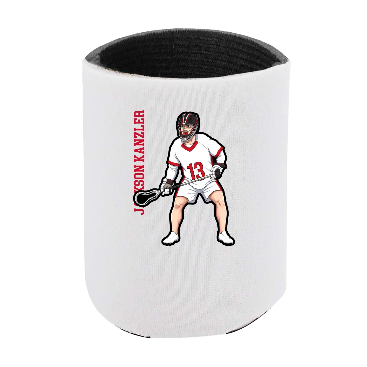 Can Holder — Name Vertical in White