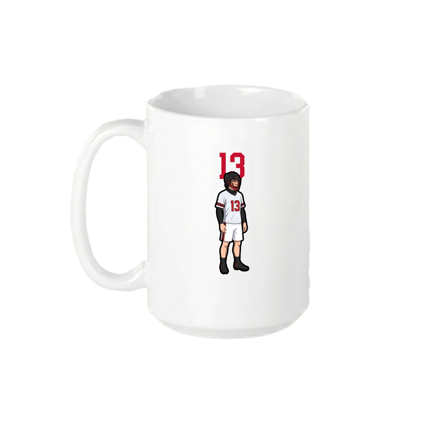 15oz Coffee Mug — Number Top in White