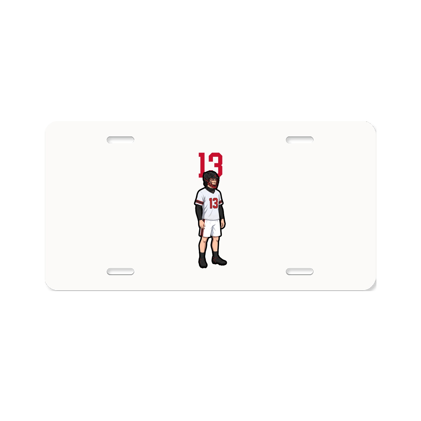 License Plate — Number Top in Classic