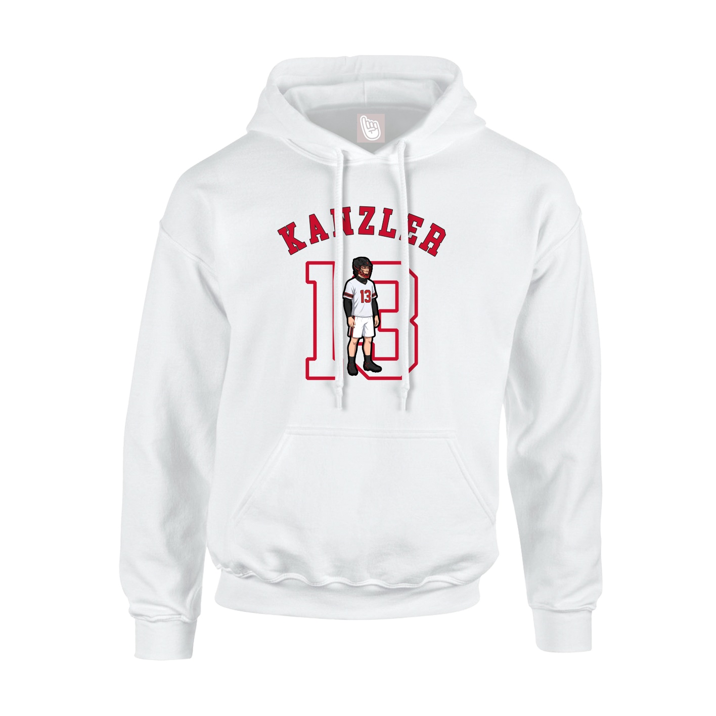 Youth Hoodie — Shirsey Arch in White