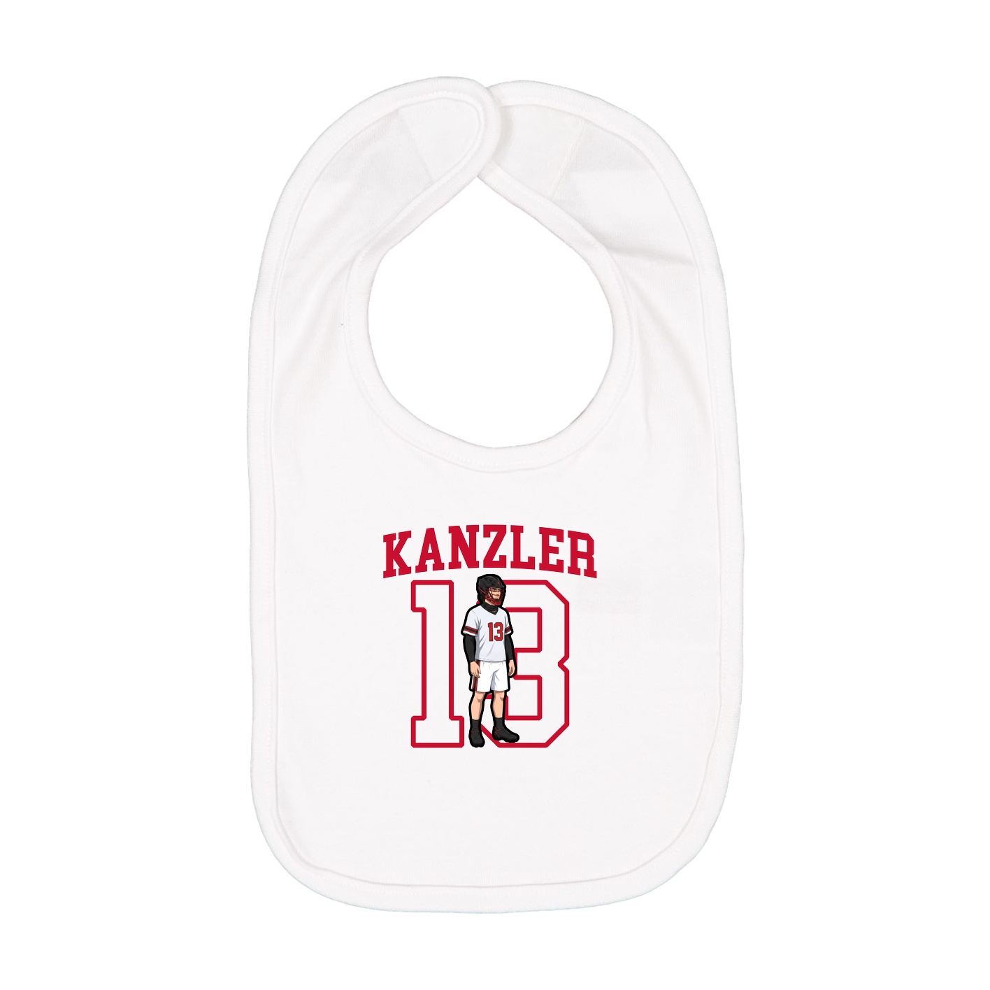 Infant Bib — Shirsey in White