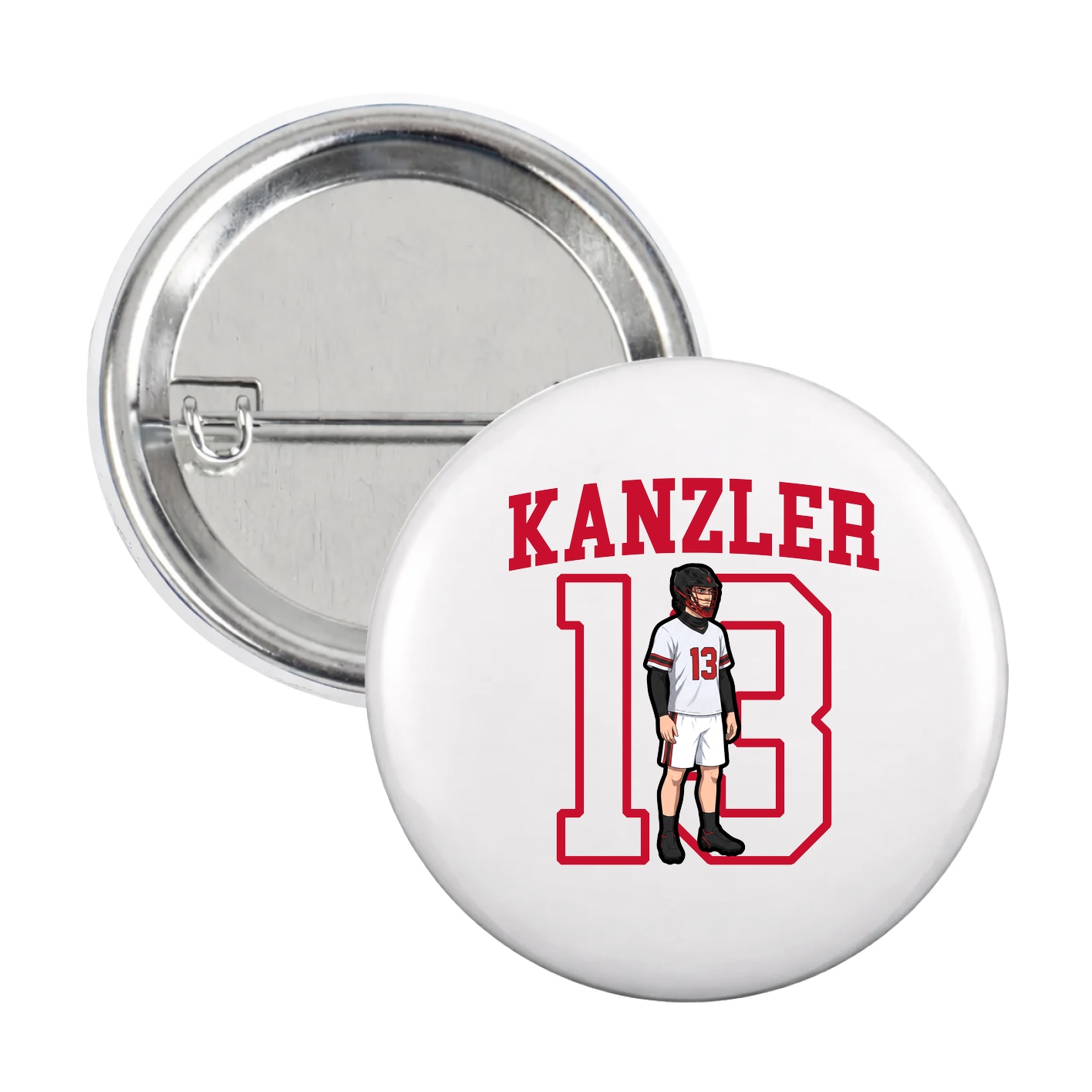 Game Day Button — Shirsey in White