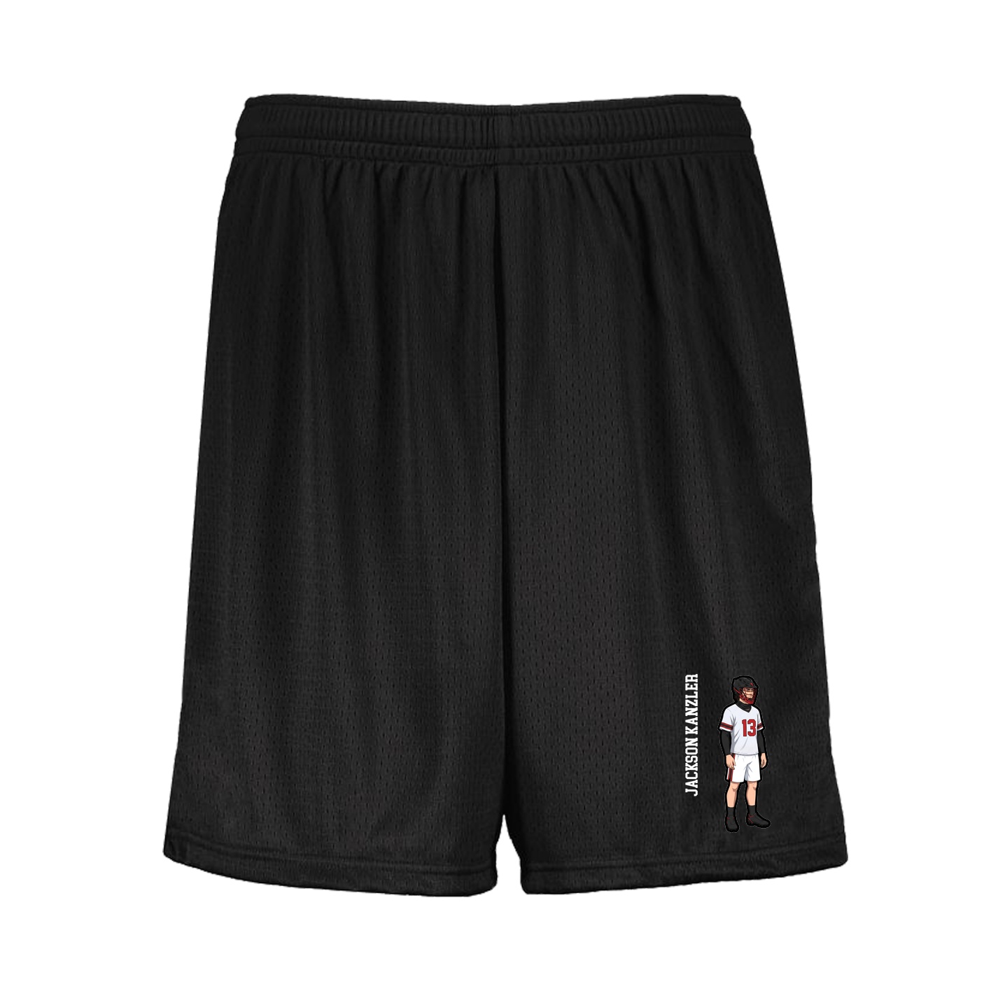 Shorts — Name Vertical in Black
