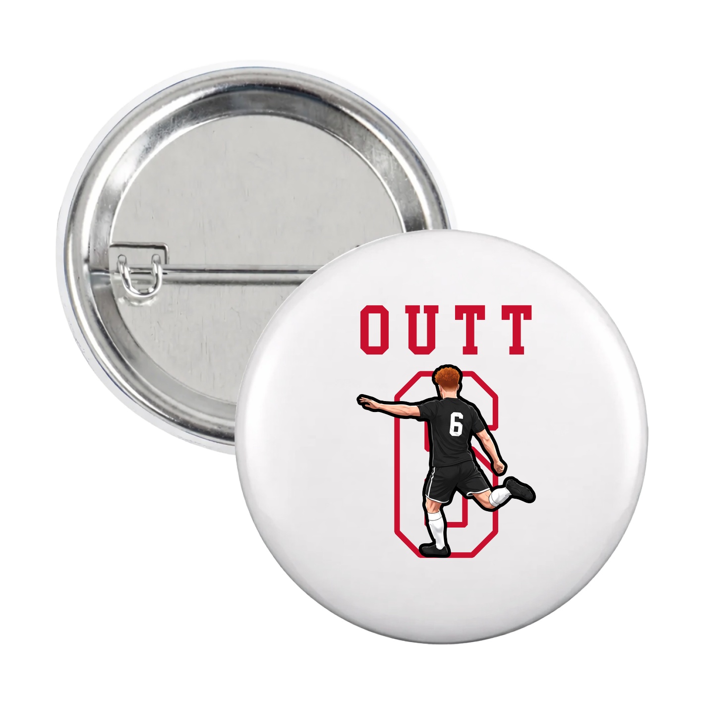 Game Day Button — Shirsey in White