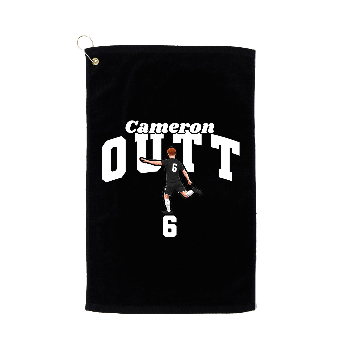 Golf Towel — Signature Arch in Black