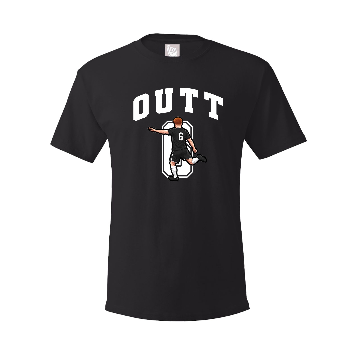 Youth Tee — Number in Black