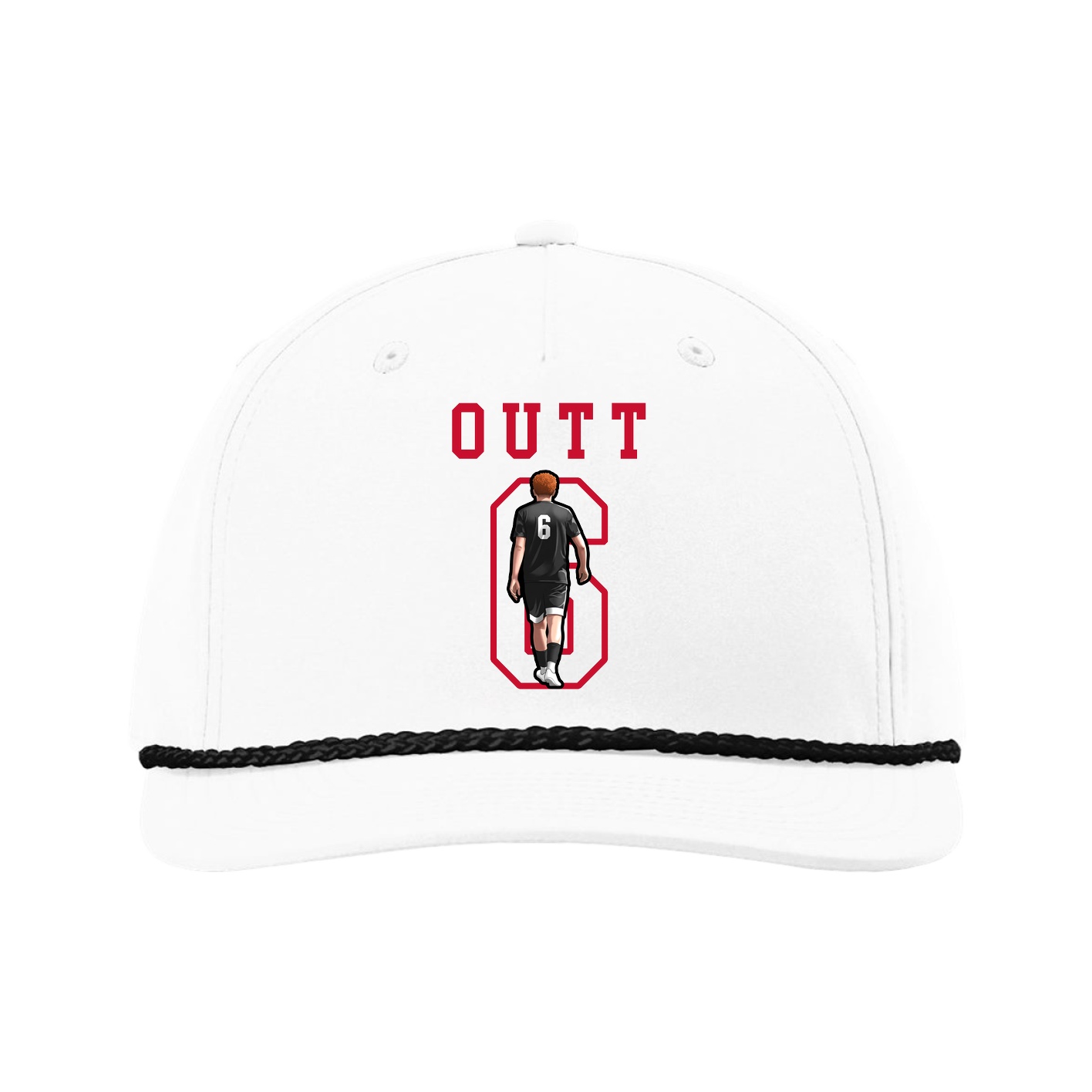 Five-Panel Classic Rope Cap — Shirsey in White