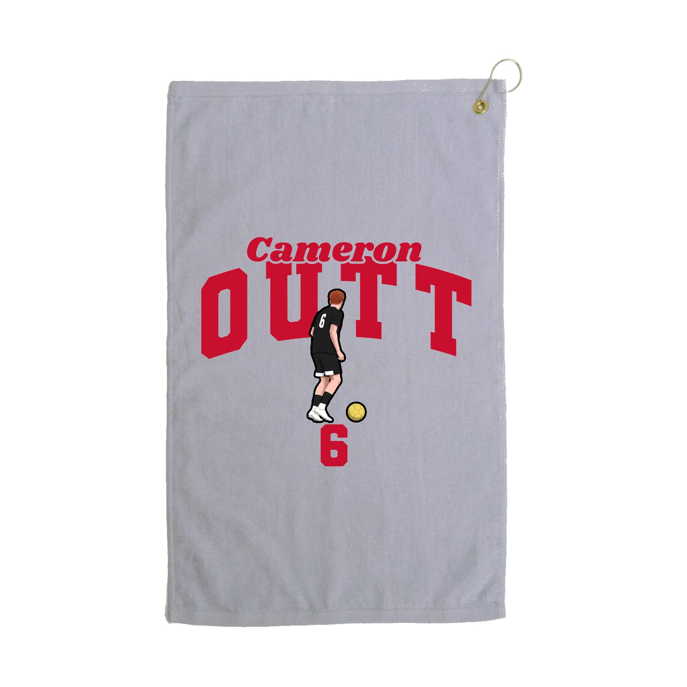 Golf Towel — Signature Arch in Grey