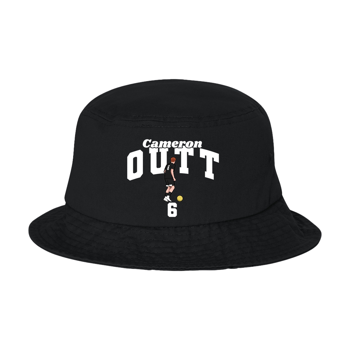 Bucket Cap — Signature Arch in Black