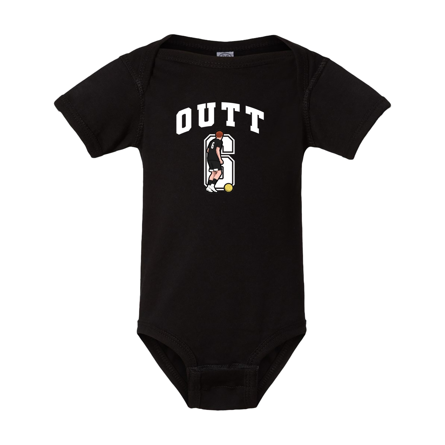 Baby Onesie — Number in Black