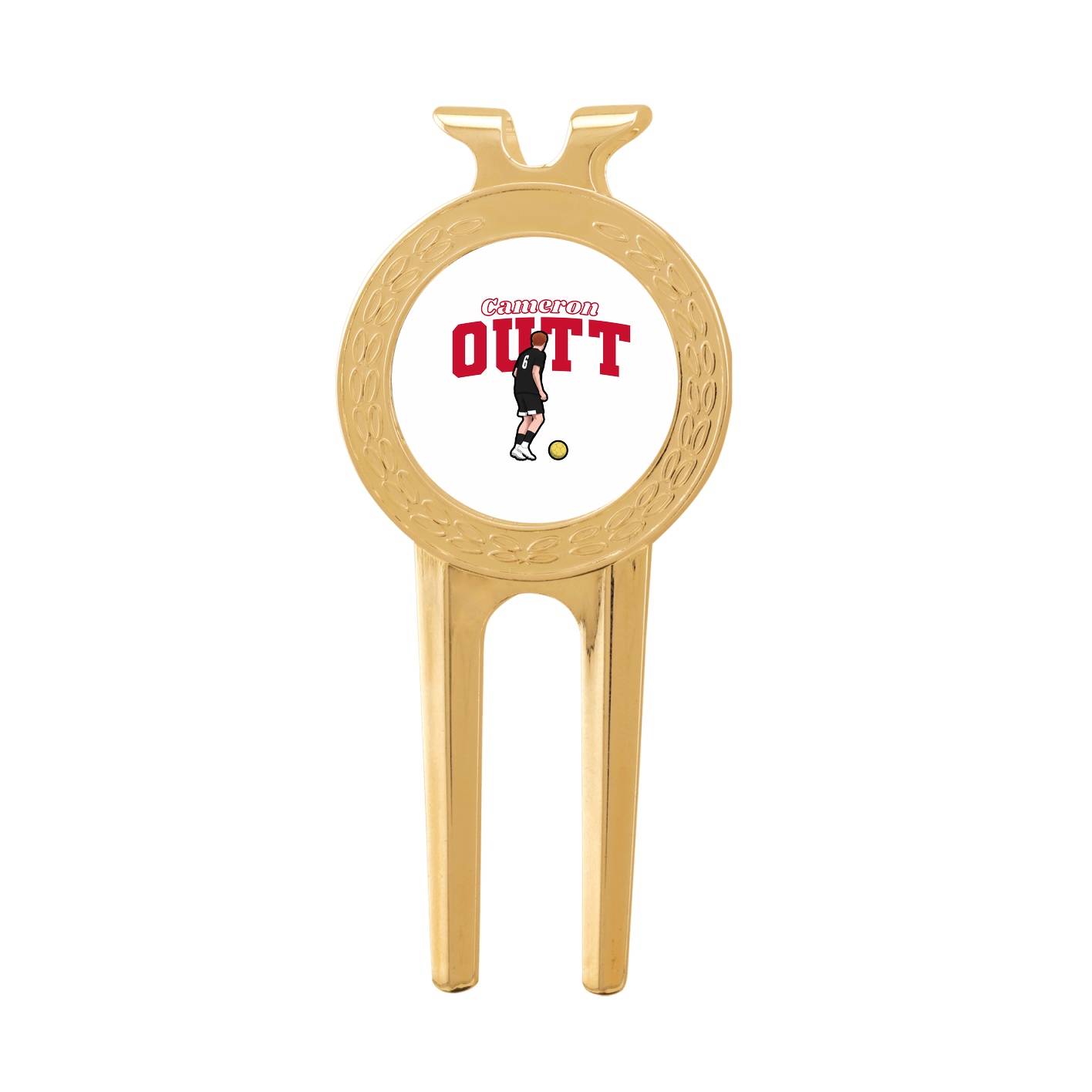 Divot Tool with Ball Marker — Name Arch in Classic