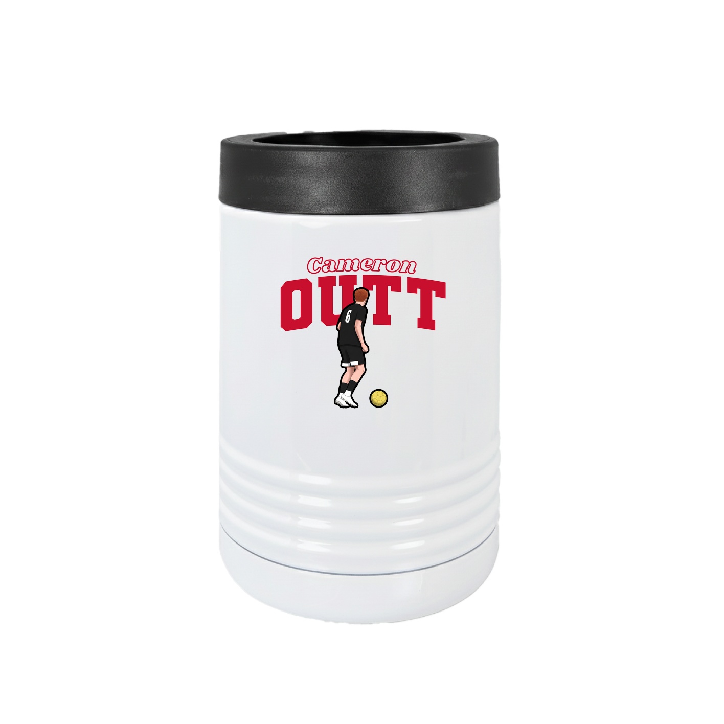 Beverage Holder — Name Arch in White