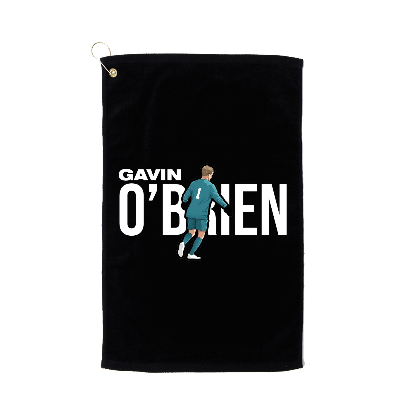 Golf Towel — Player Name in Black