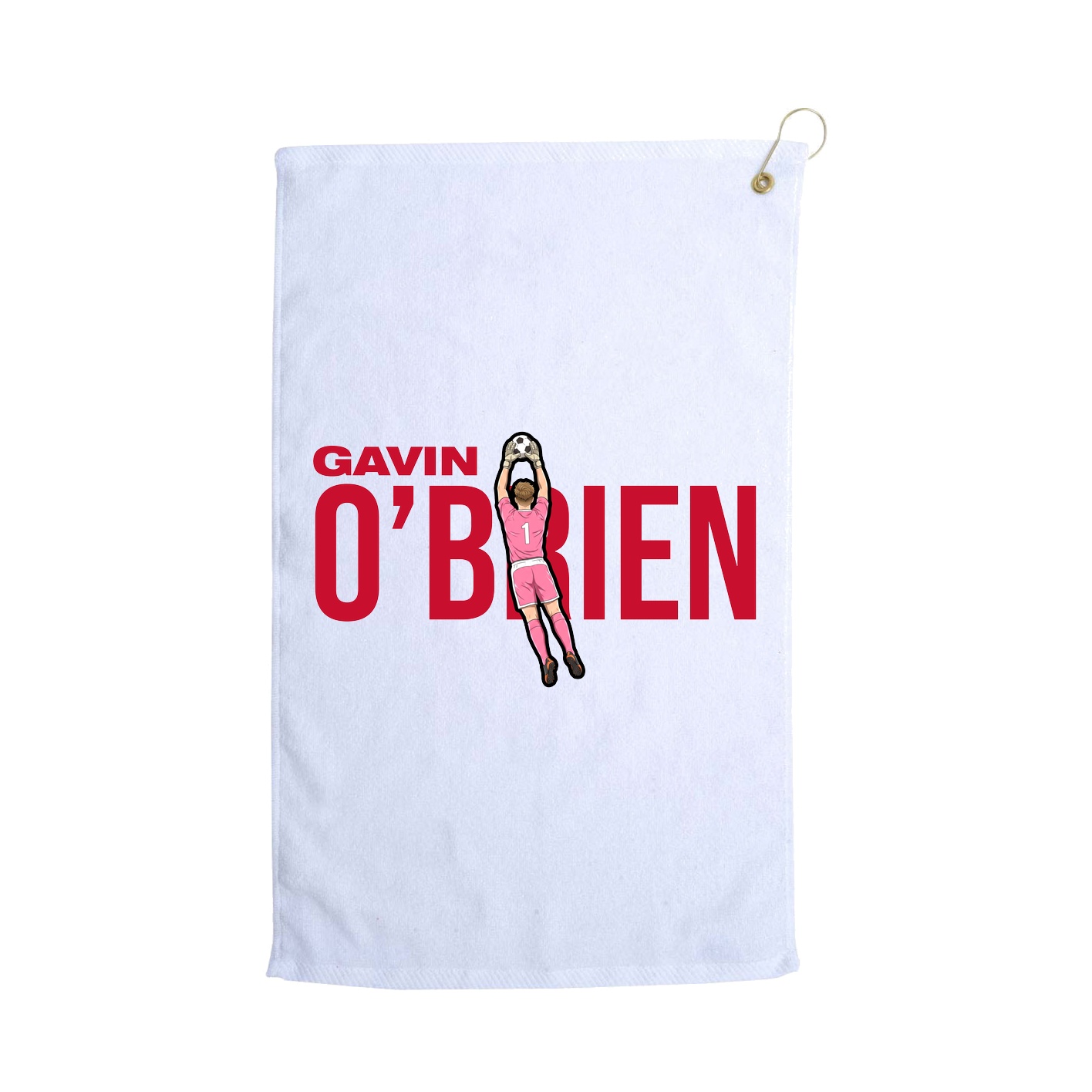 Golf Towel — Player Name in White
