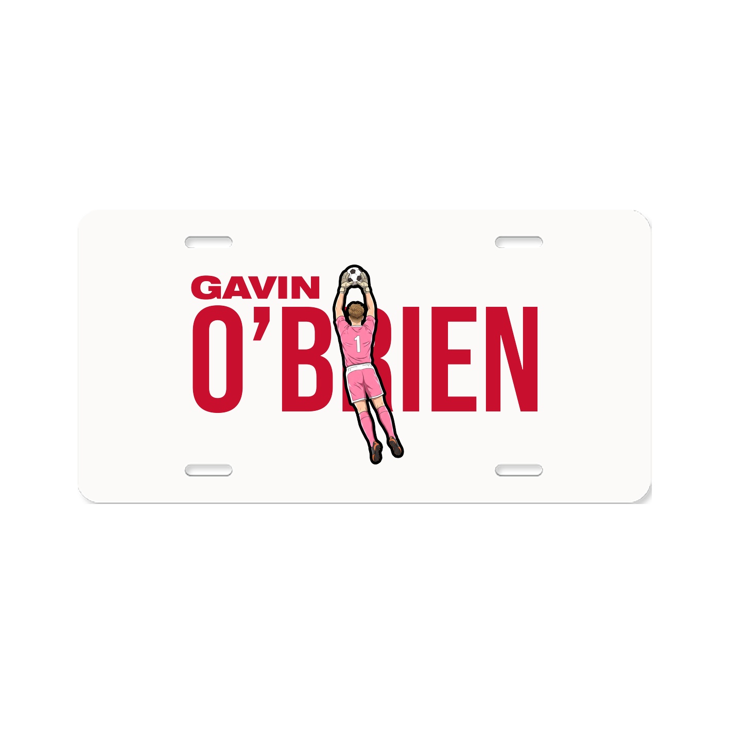 License Plate — Player Name in Classic