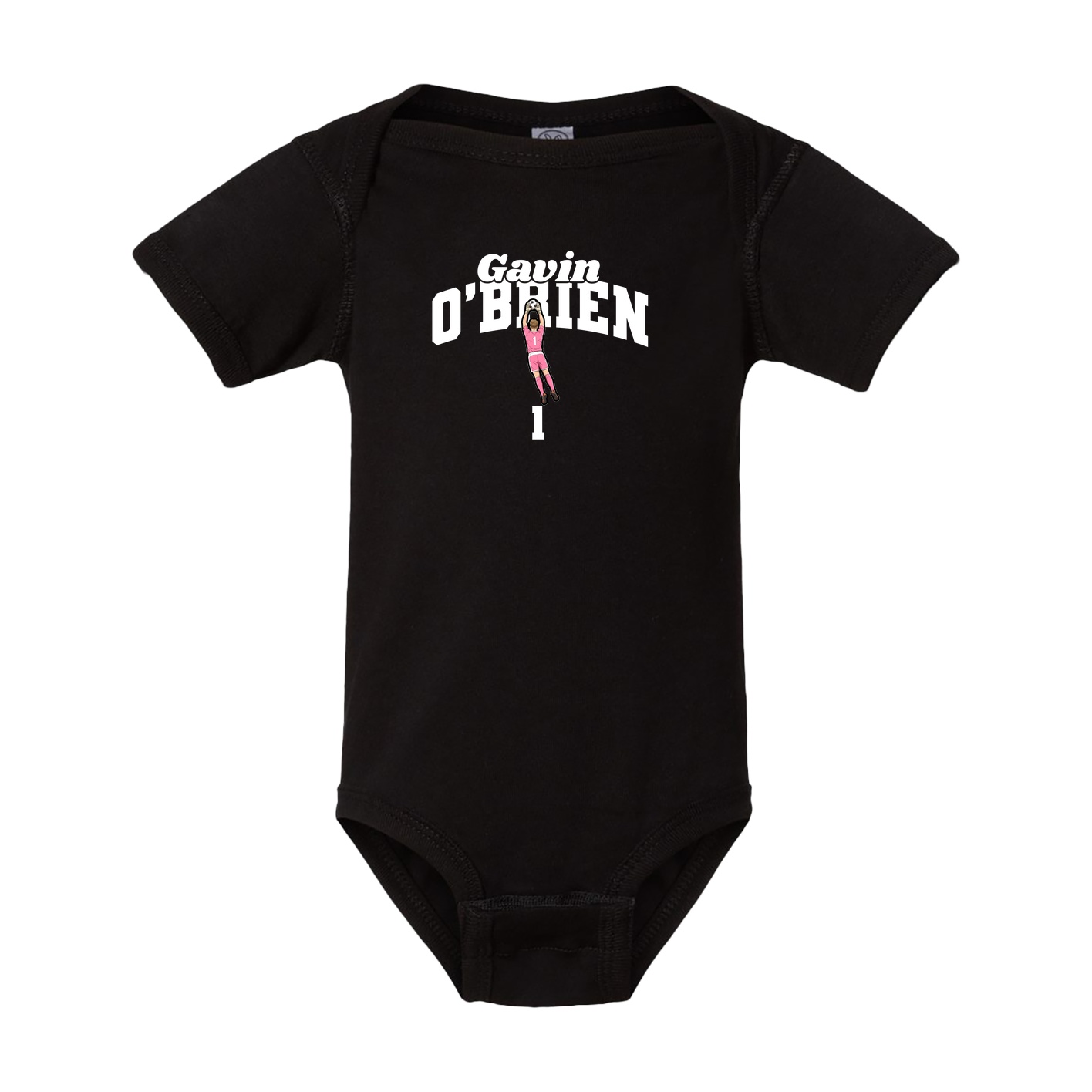 Baby Onesie — Signature Arch in Black