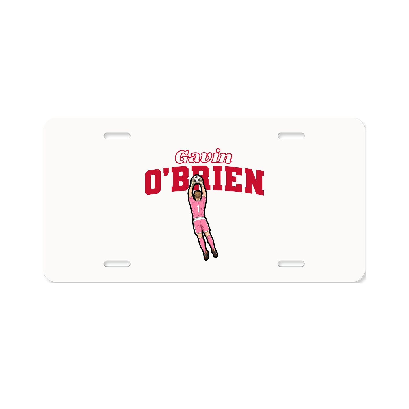 License Plate — Name Arch in Classic