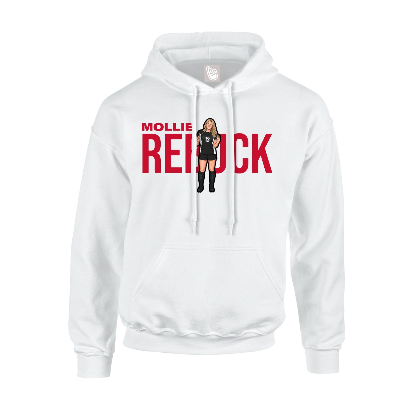 Hoodie — Player Name in White