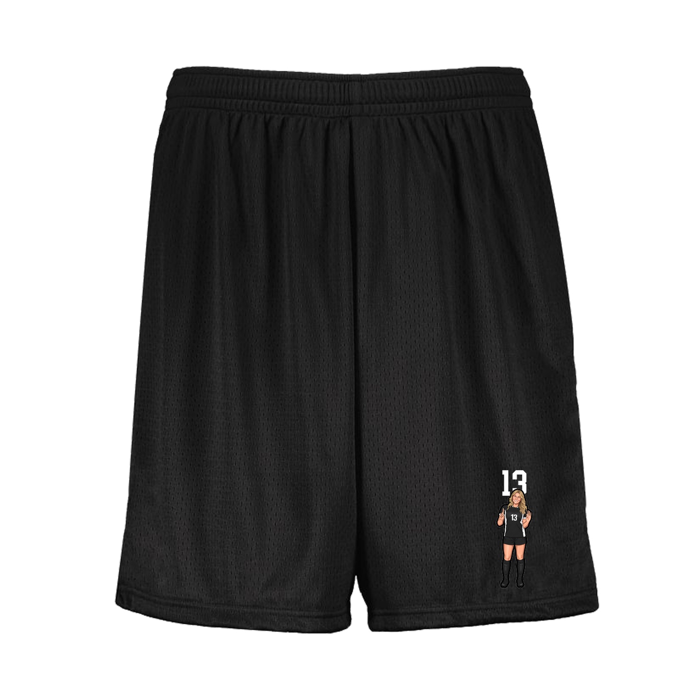 Shorts — Number Top in Black