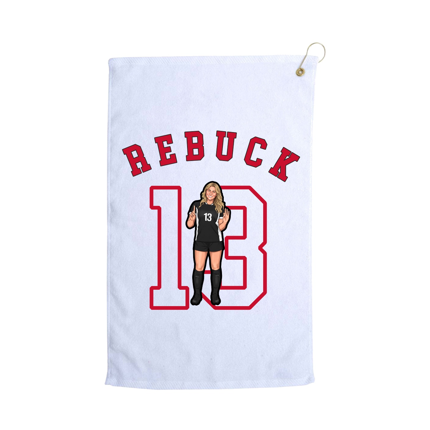 Golf Towel — Shirsey Arch in White
