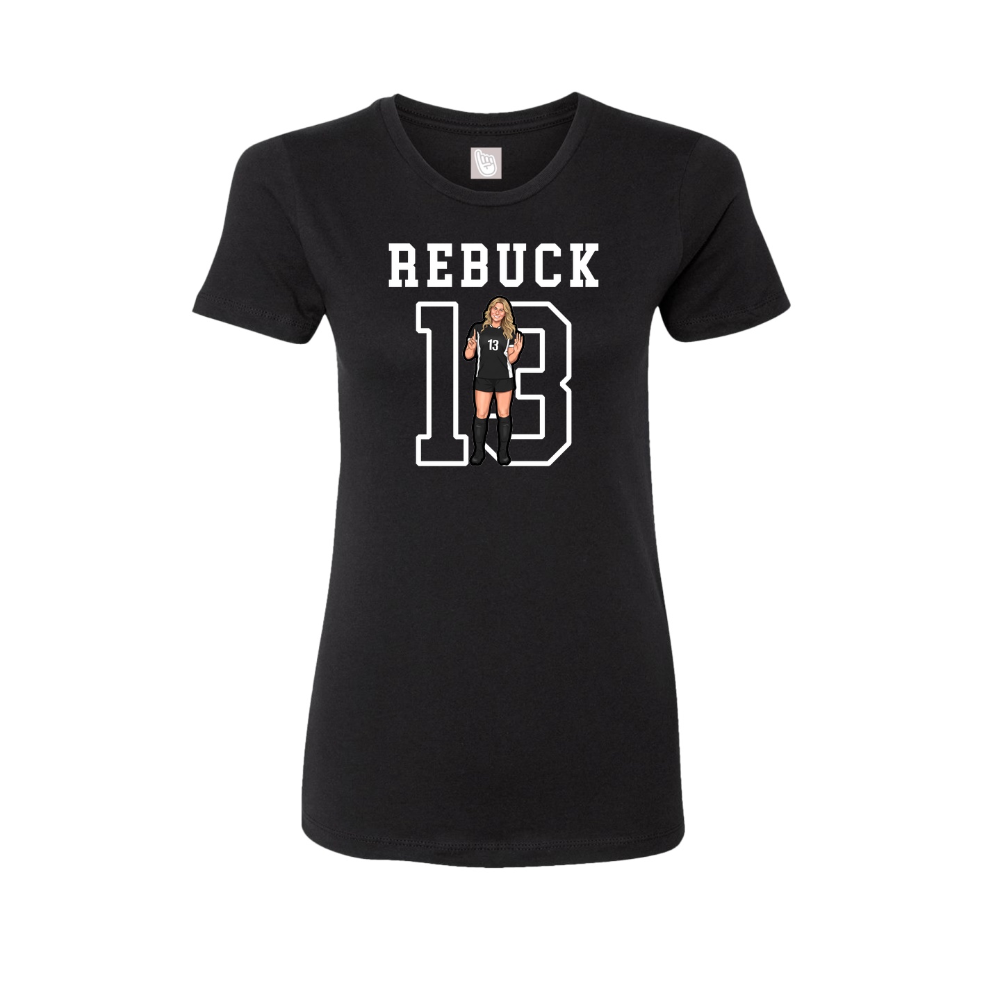 Fitted Women's Tee — Shirsey in Black