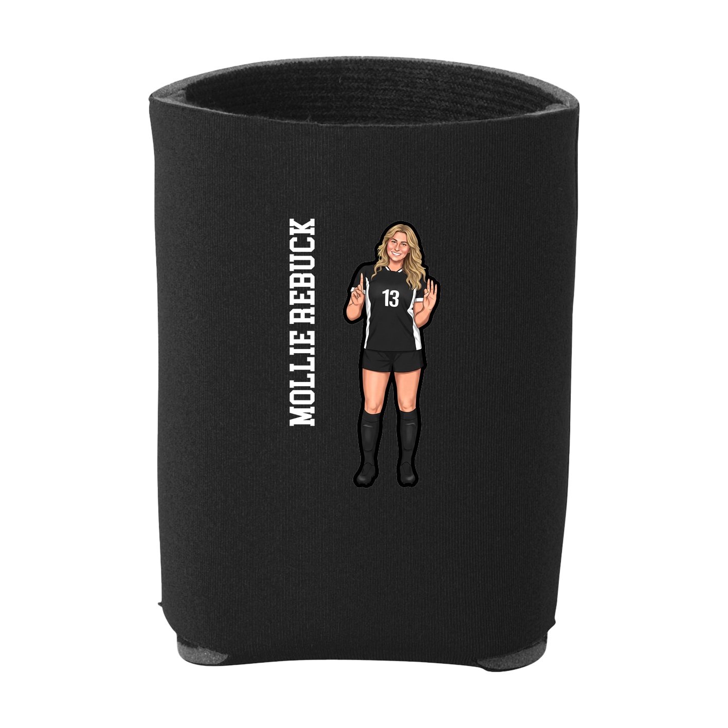 Can Holder — Name Vertical in Black