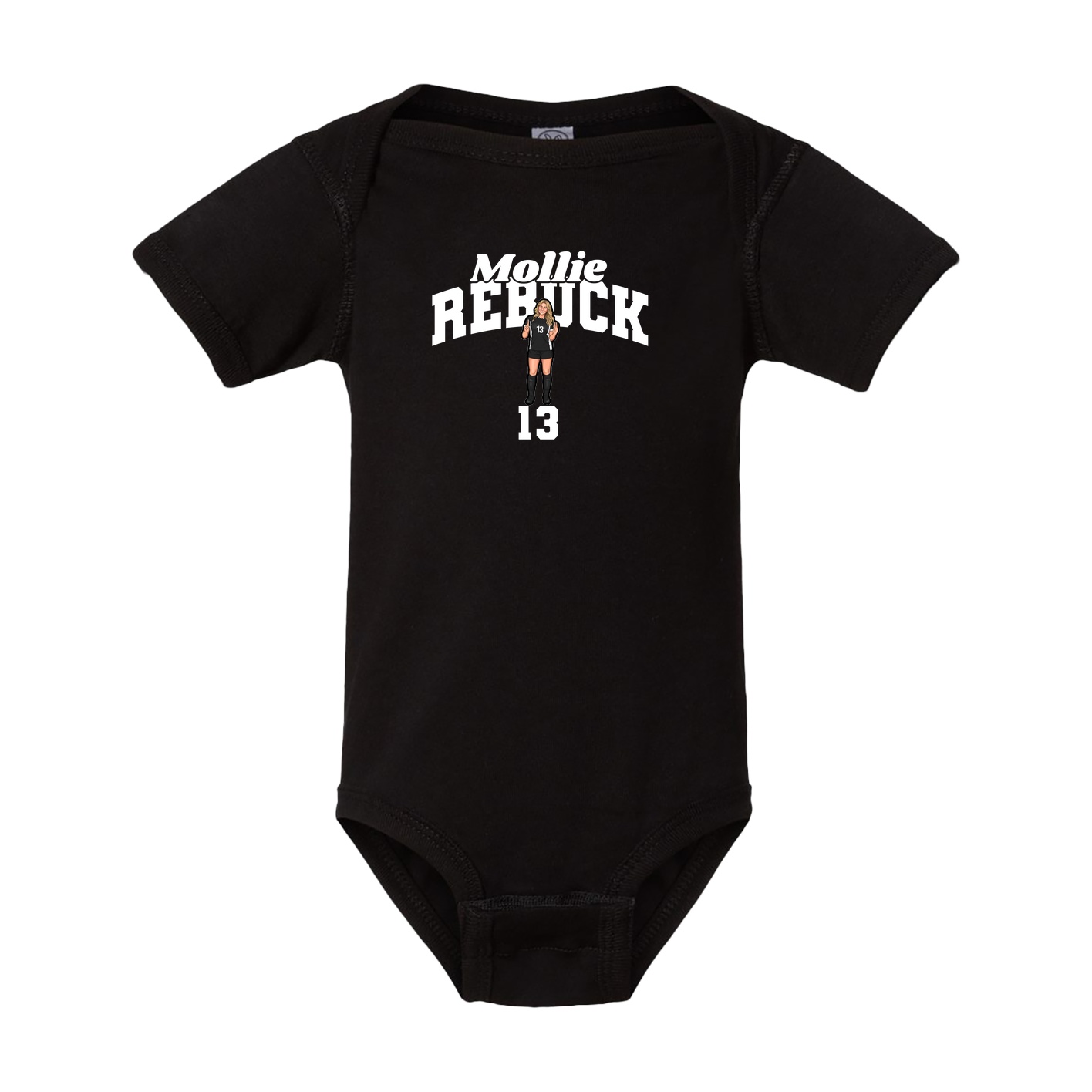 Baby Onesie — Signature Arch in Black