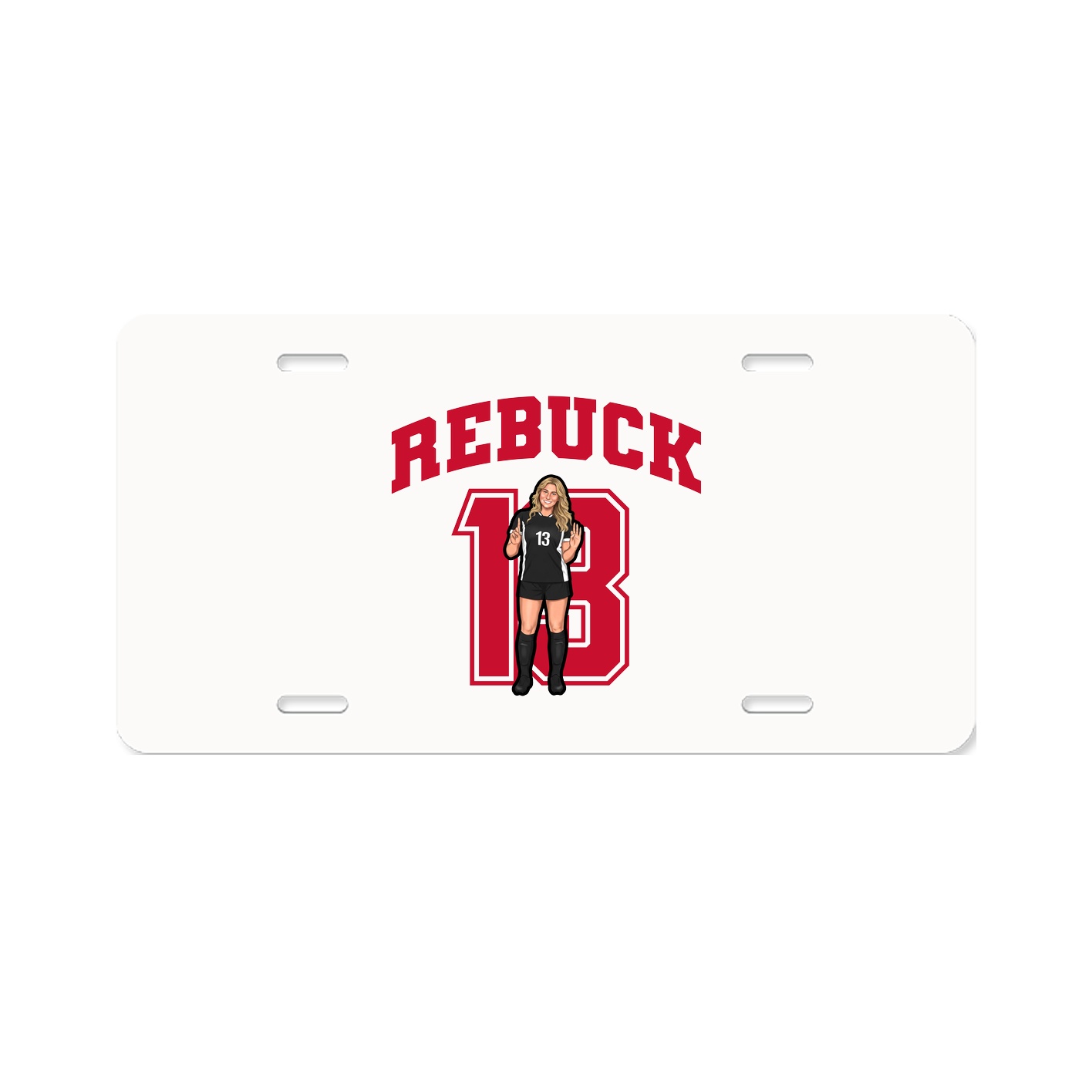 License Plate — Number in Classic