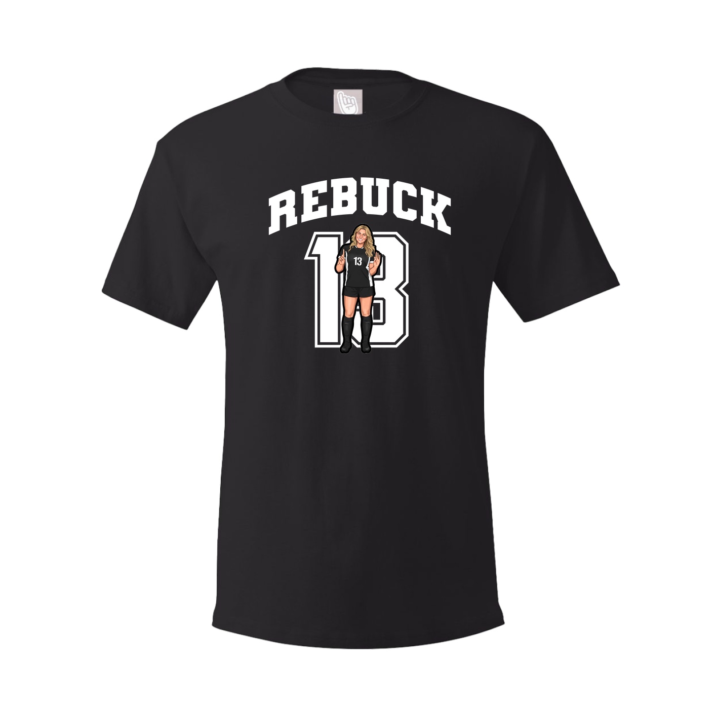 Youth Tee — Number in Black