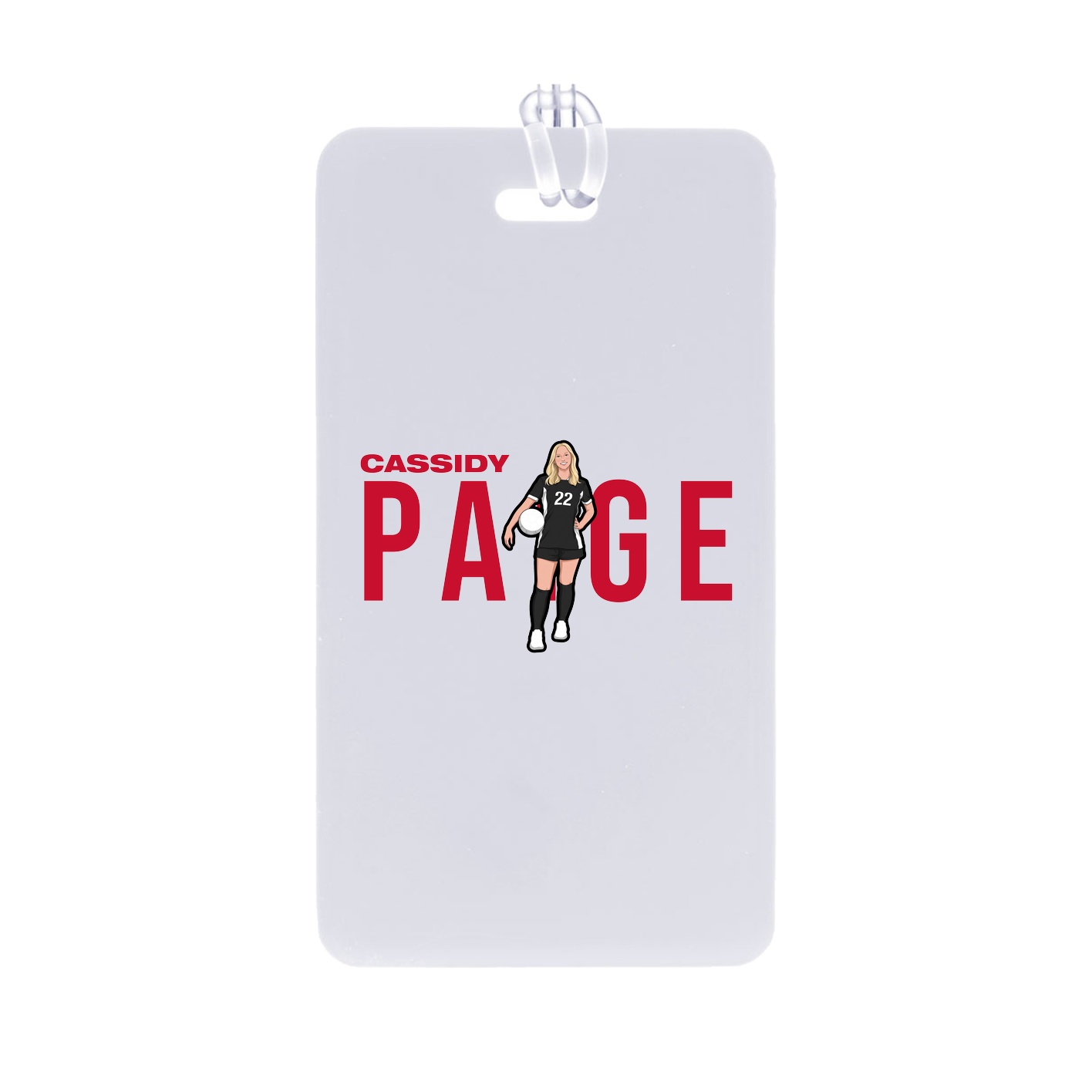 Bag Tag — Player Name in Classic