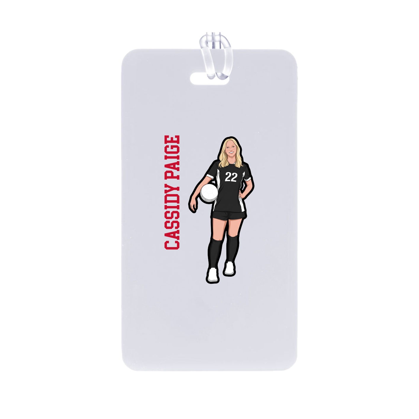 Bag Tag — Name Vertical in Classic