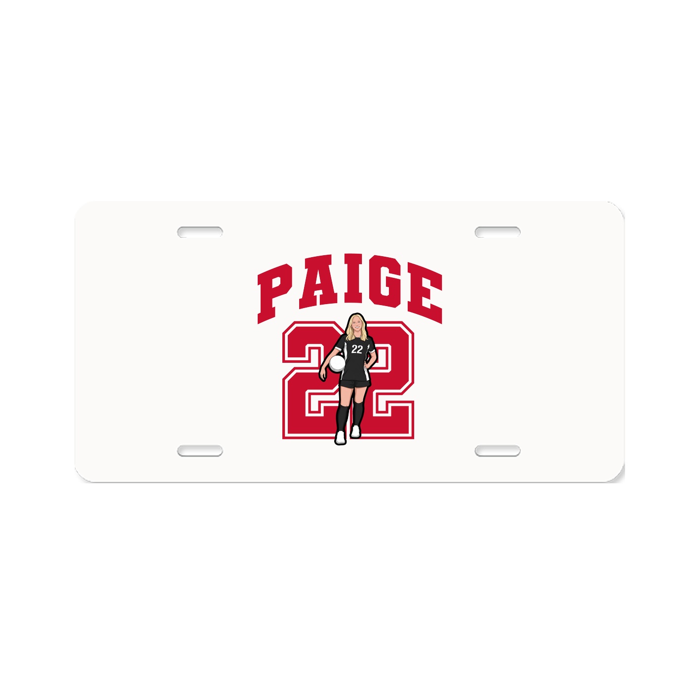 License Plate — Number in Classic