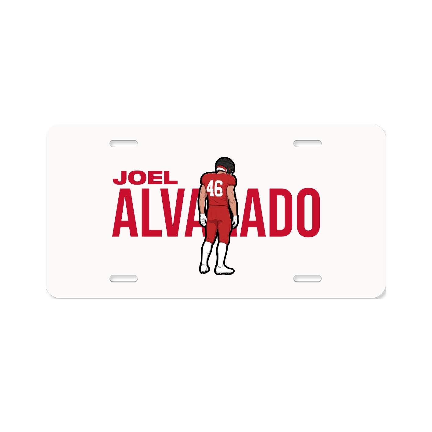 License Plate — Player Name in Classic