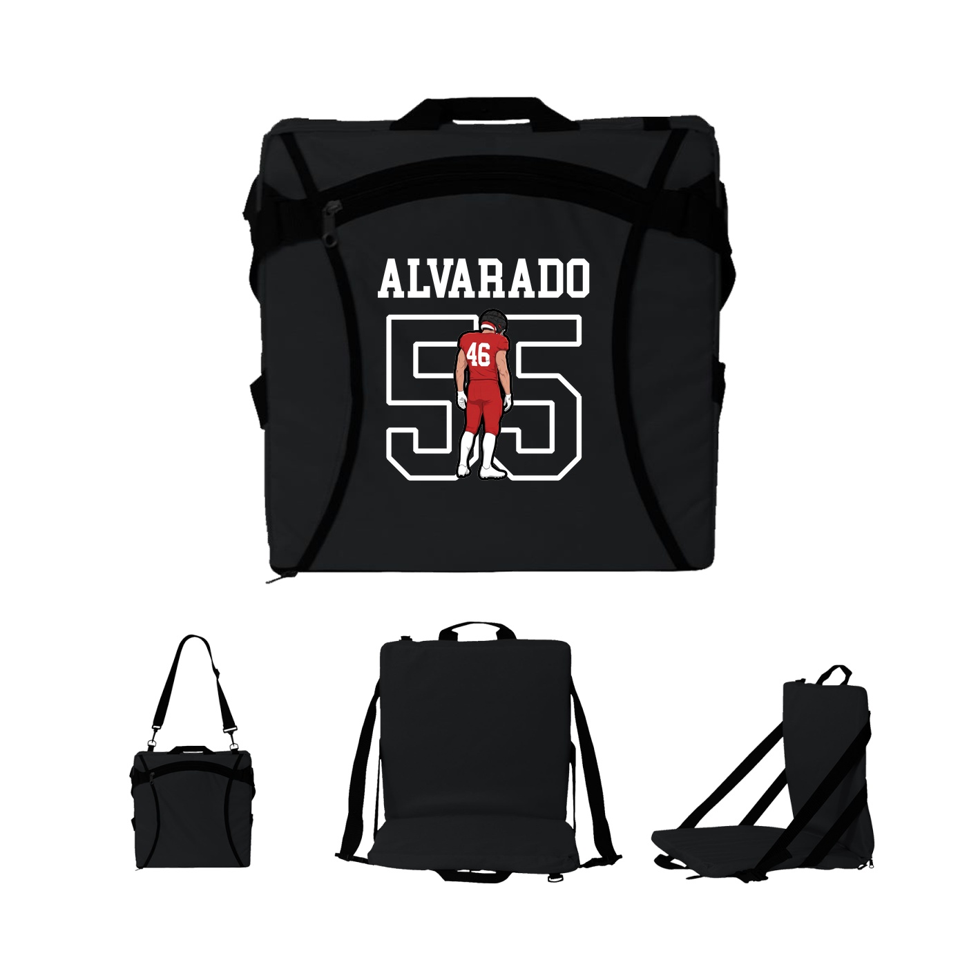 Folding Stadium Seat — Shirsey in Black