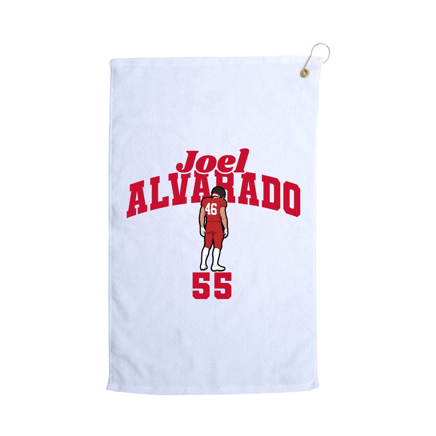 Golf Towel — Signature Arch in White