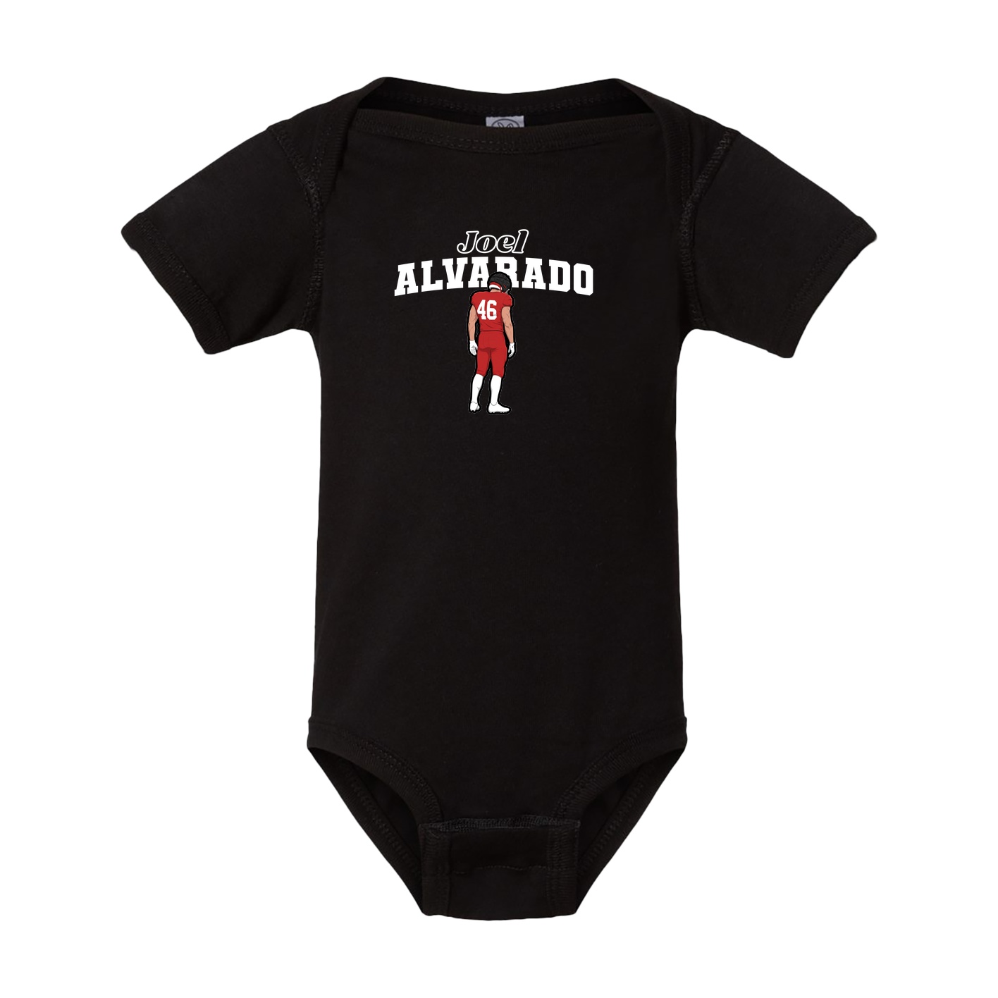 Baby Onesie — Name Arch in Black
