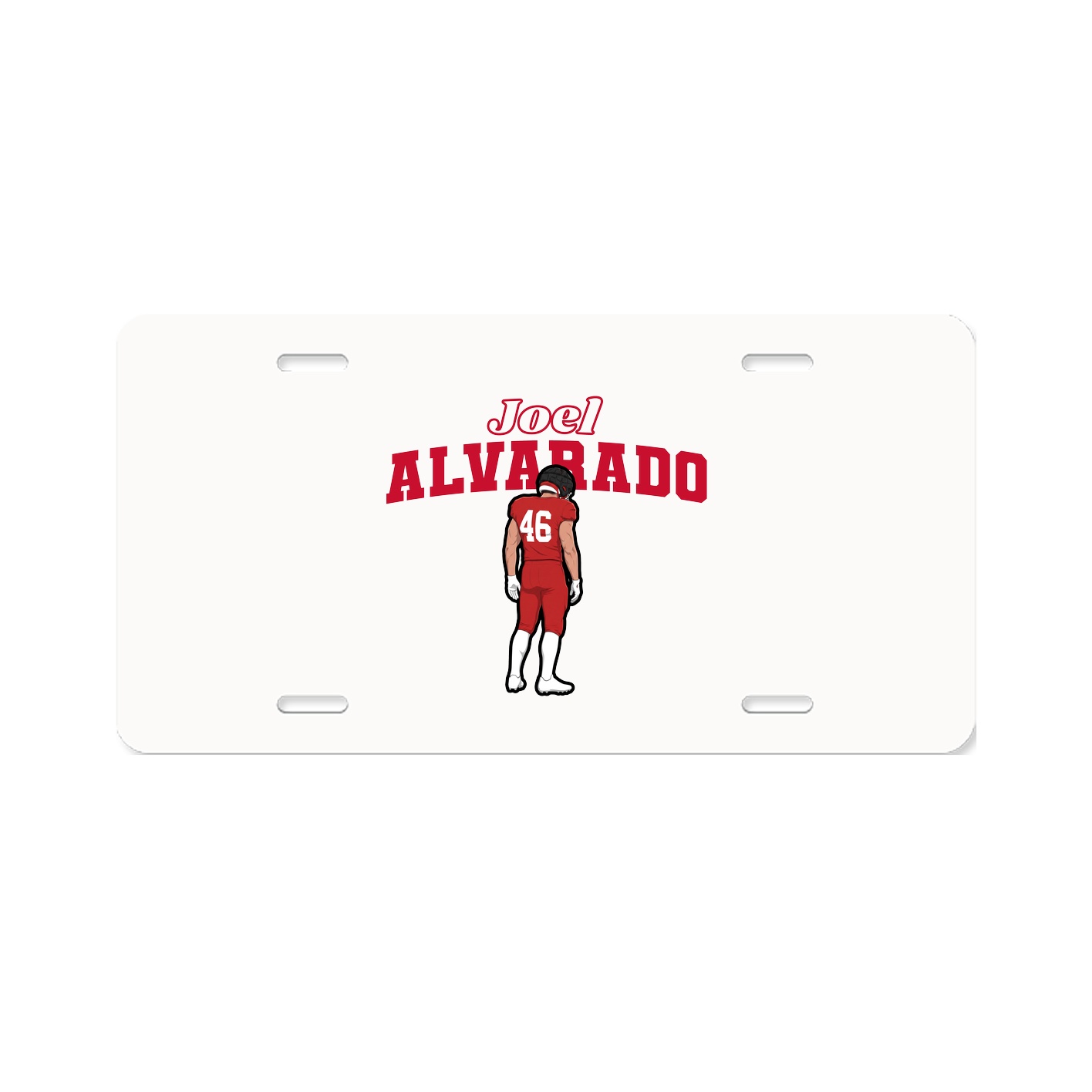 License Plate — Name Arch in Classic