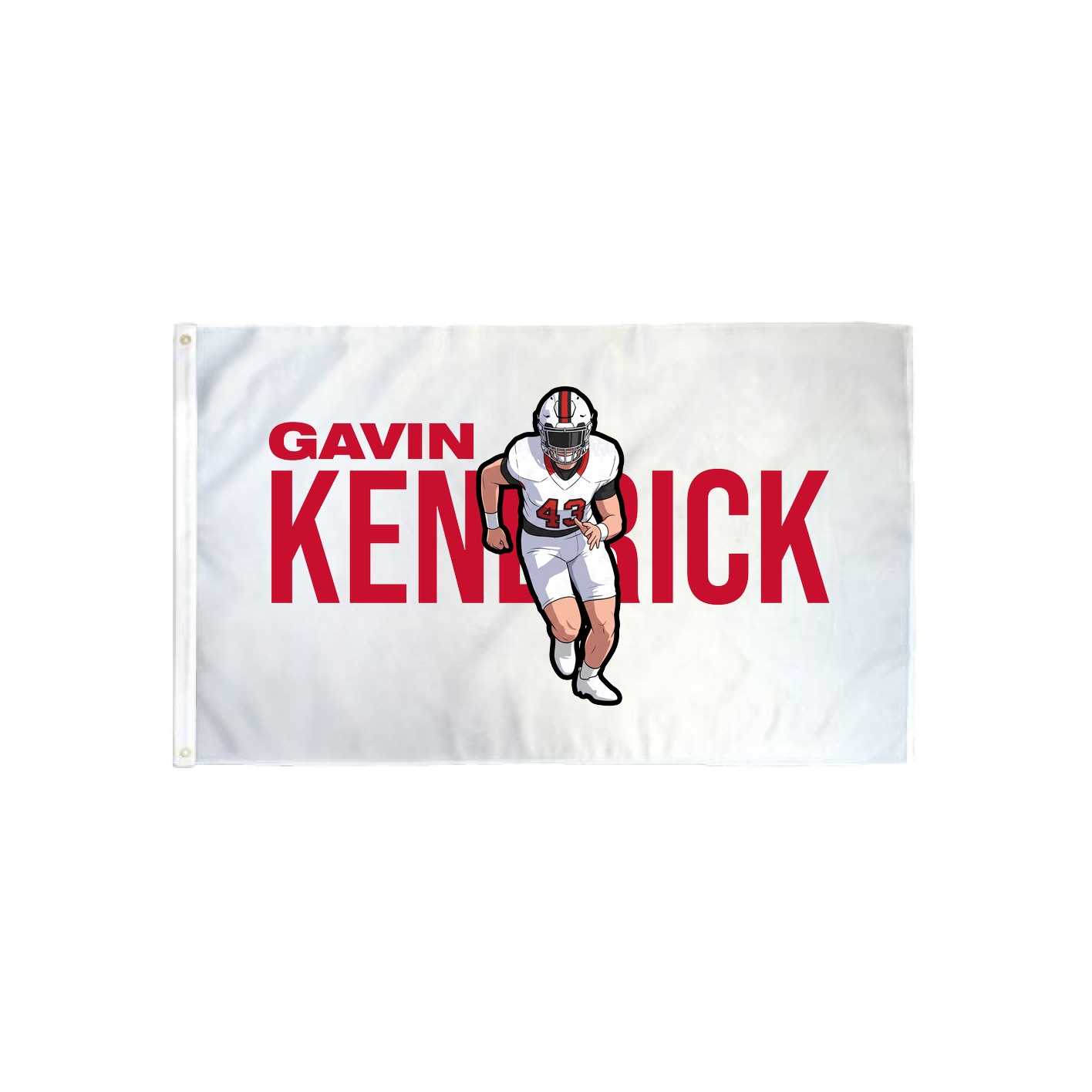 3x5 Flag — Player Name in Classic
