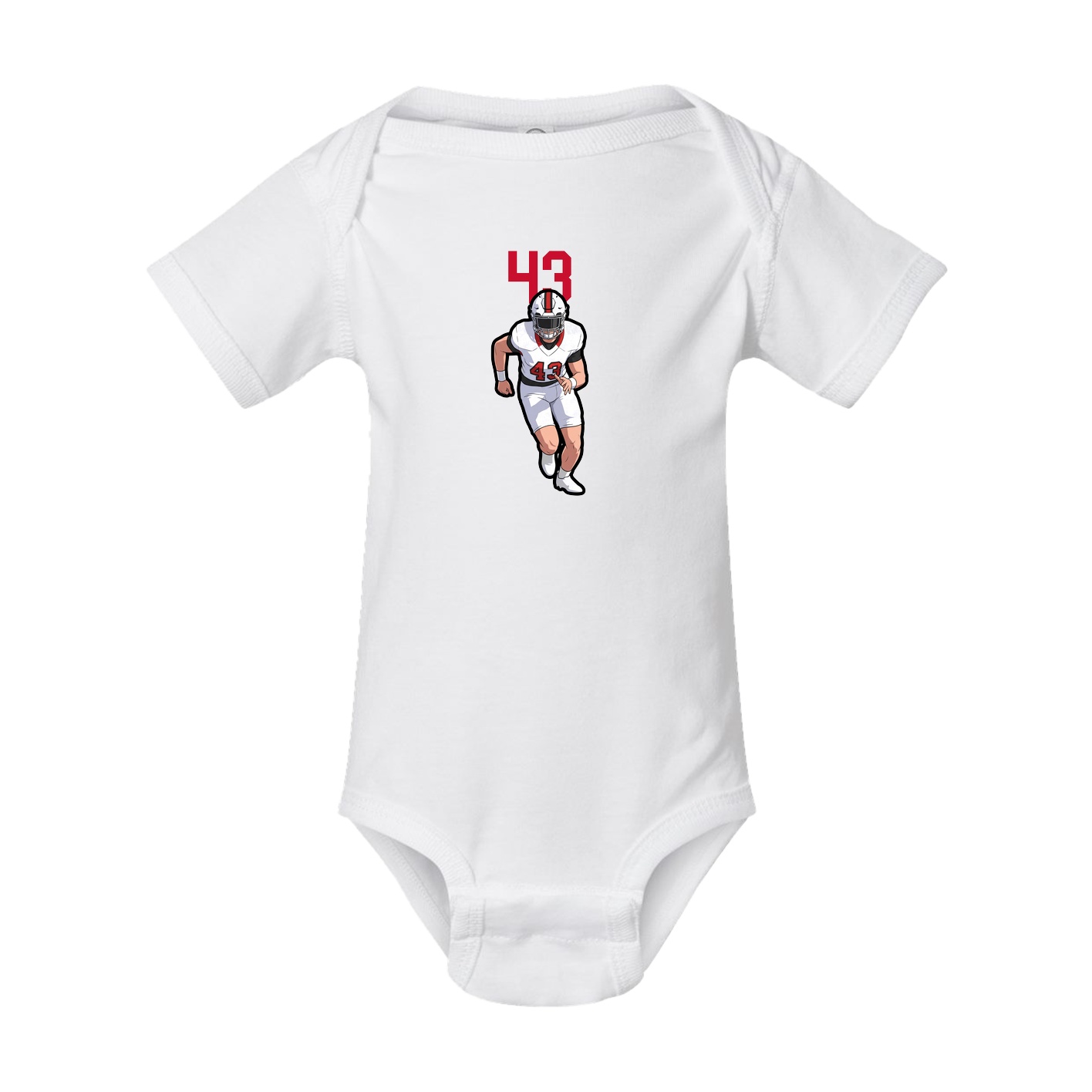 Baby Onesie — Number Top in White