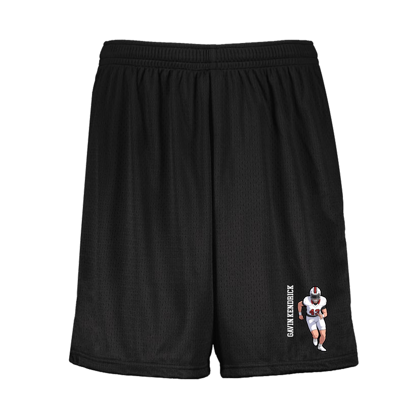 Shorts — Name Vertical in Black