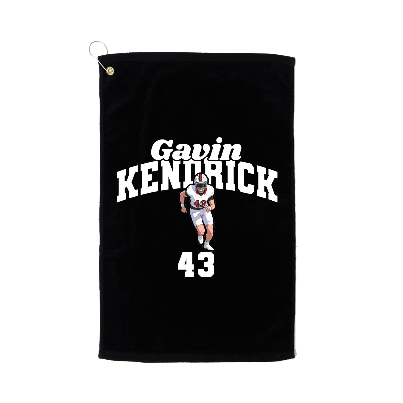Golf Towel — Signature Arch in Black