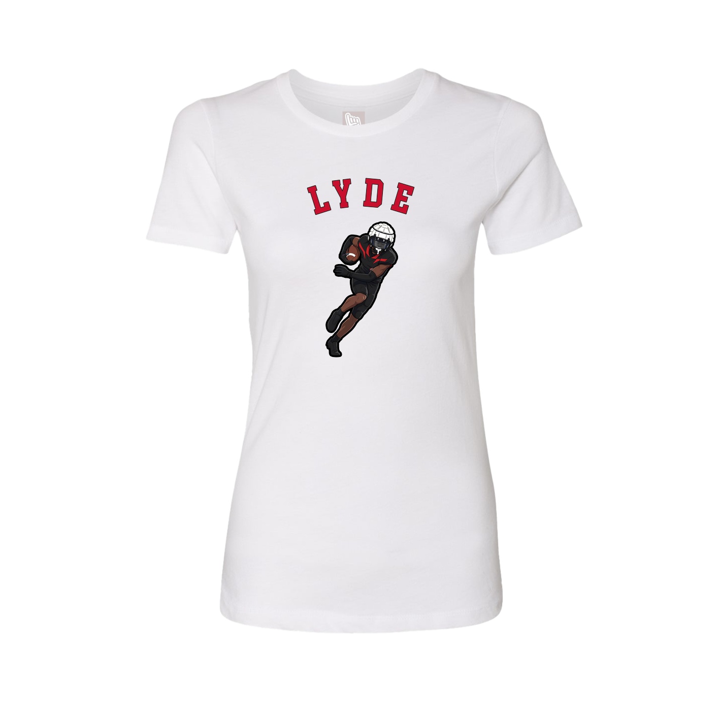 Fitted Women's Tee — Shirsey Arch in White