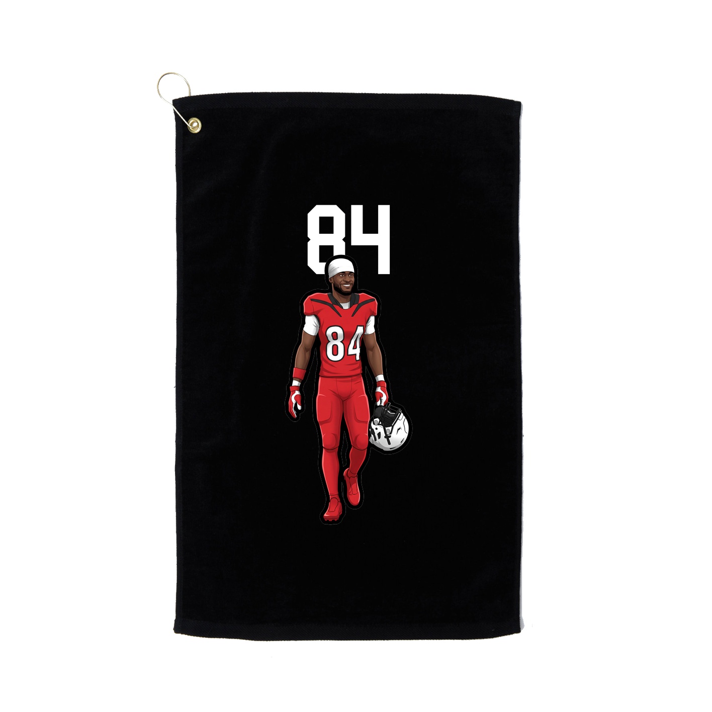 Golf Towel — Number Top in Black