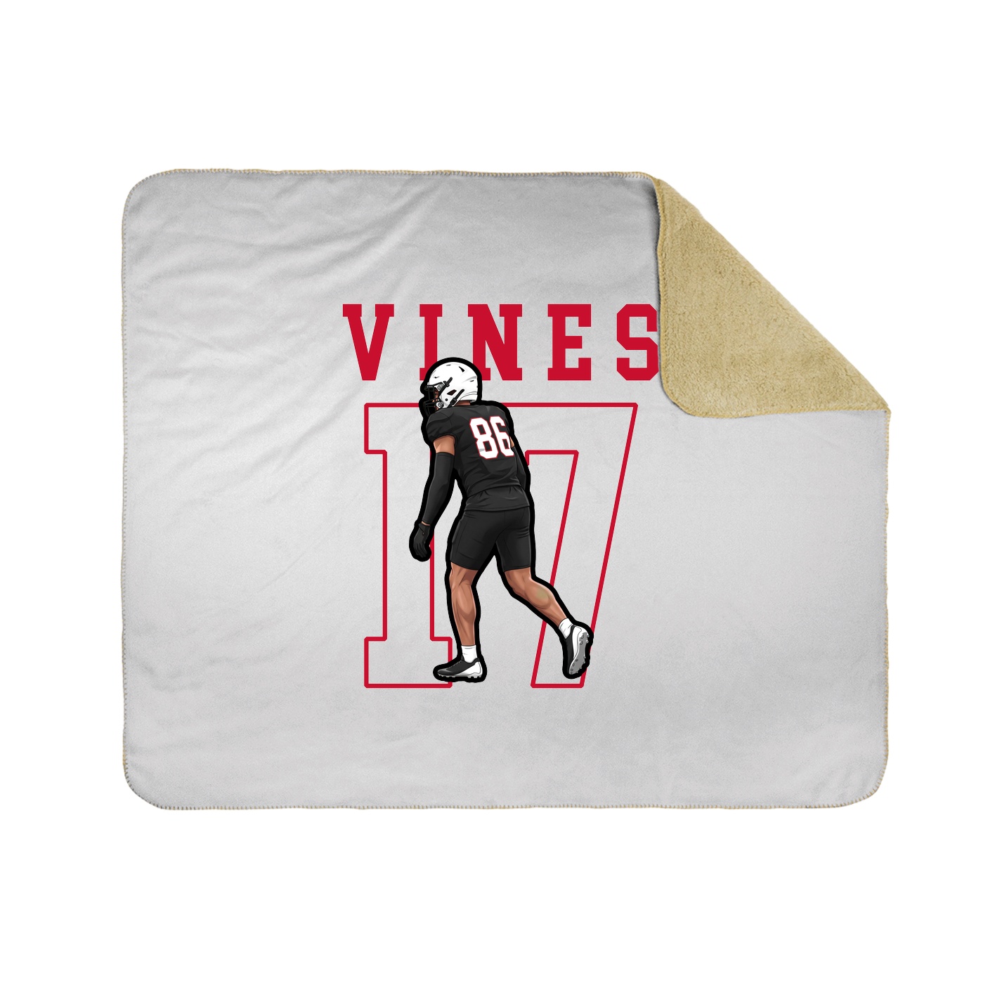 Throw Blanket — Shirsey in White