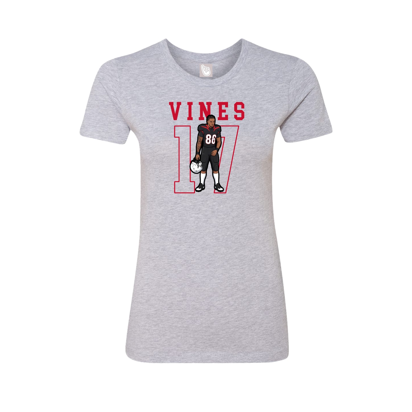Fitted Women's Tee — Shirsey in Grey
