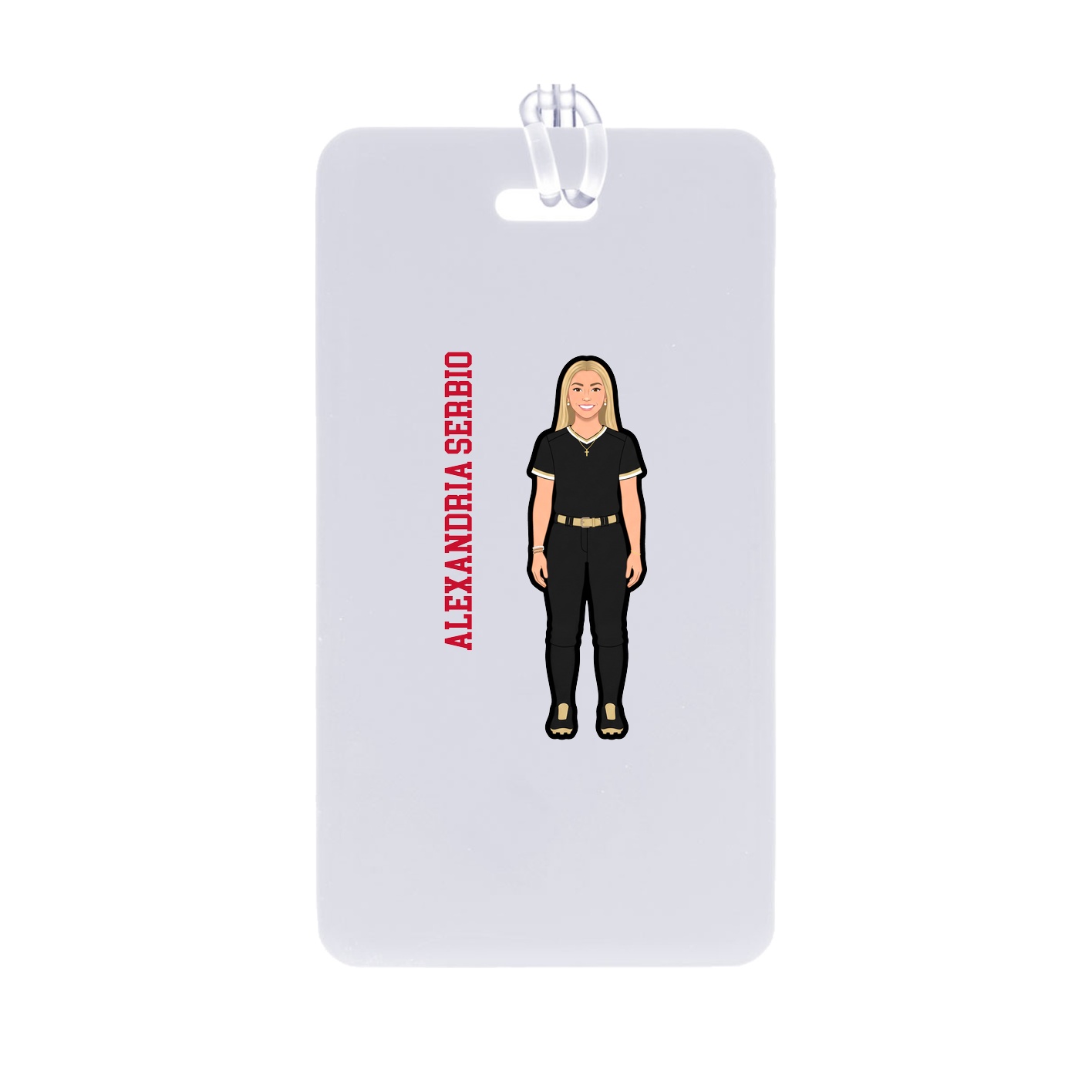 Bag Tag — Name Vertical in Classic