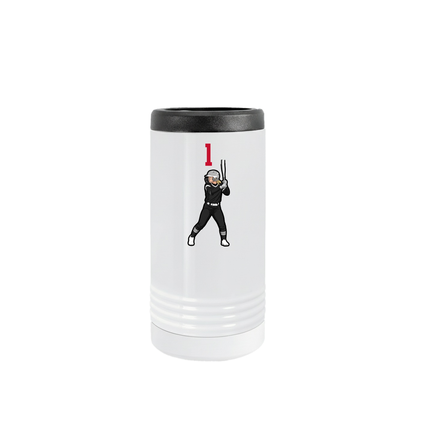 Slim Beverage Holder — Number Top in White