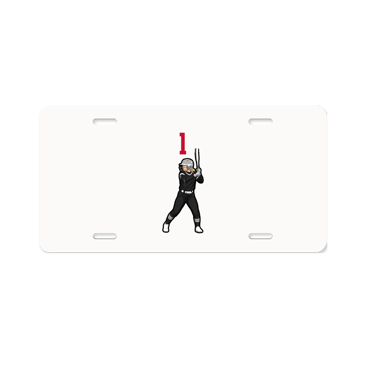 License Plate — Number Top in Classic
