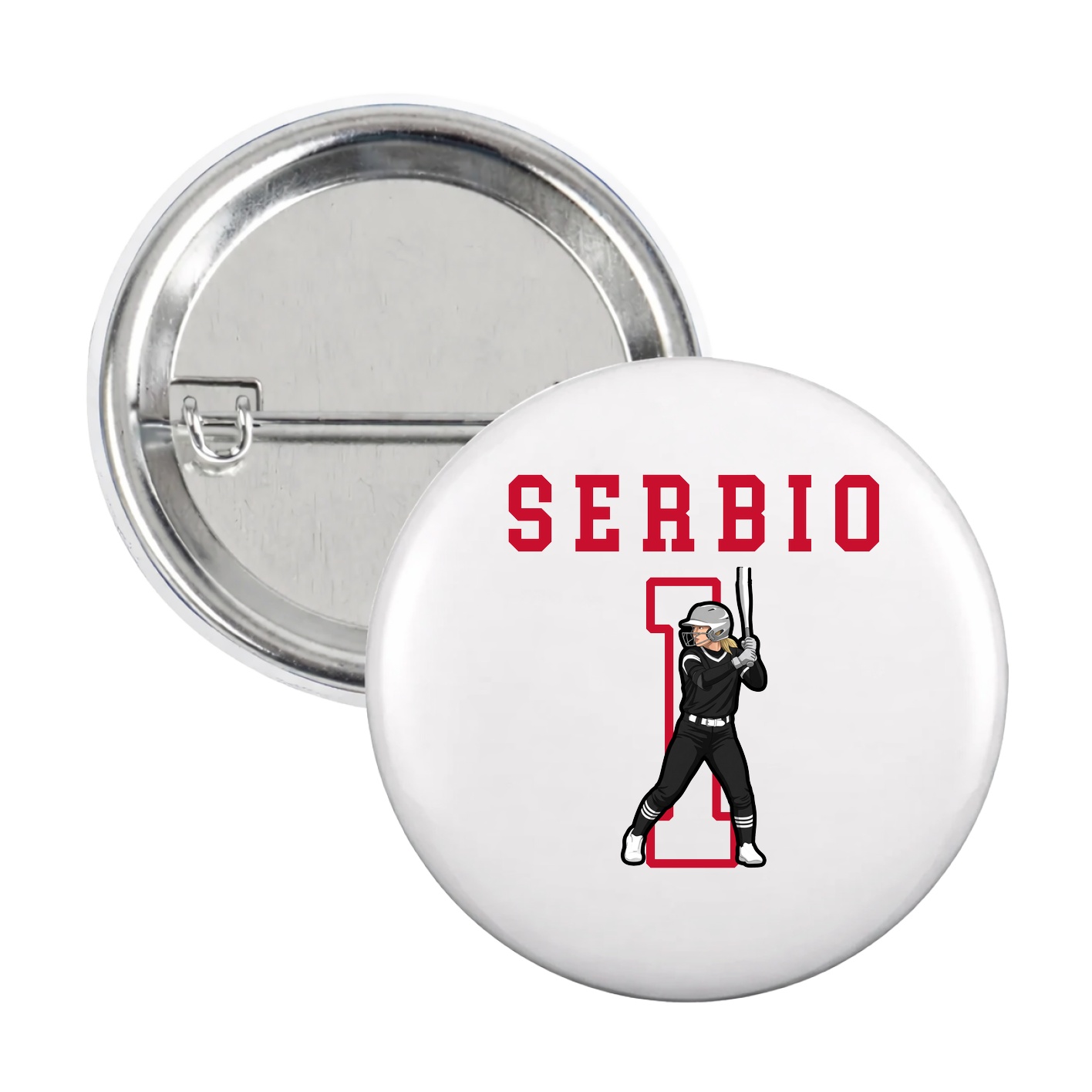 Game Day Button — Shirsey in White