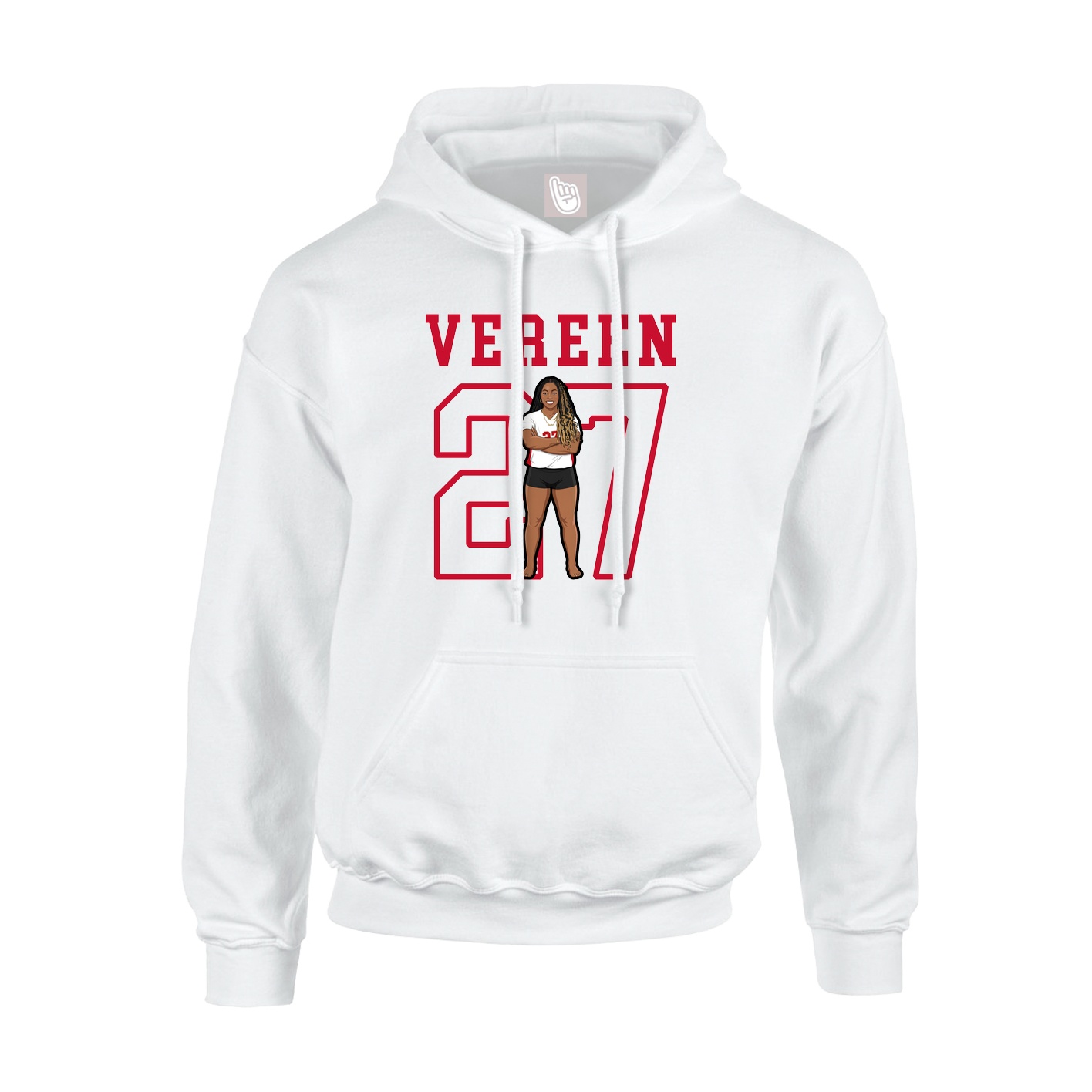 Hoodie — Shirsey in White